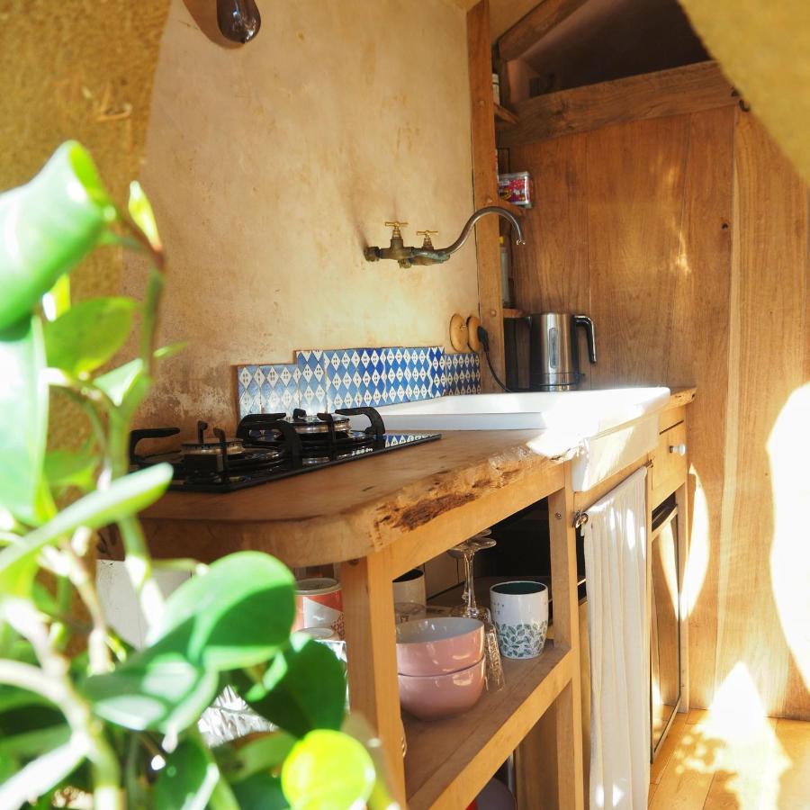 Ecolodge La Belle Verte Saint-Mʼhervé Bagian luar foto