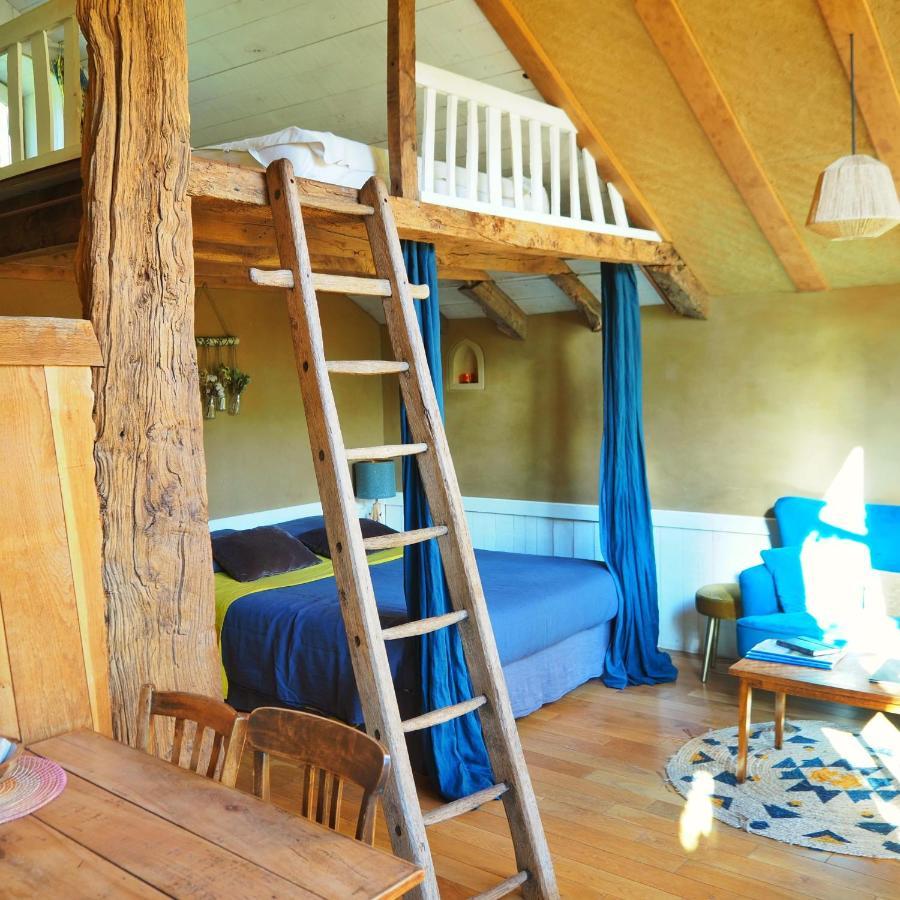 Ecolodge La Belle Verte Saint-Mʼhervé Bagian luar foto