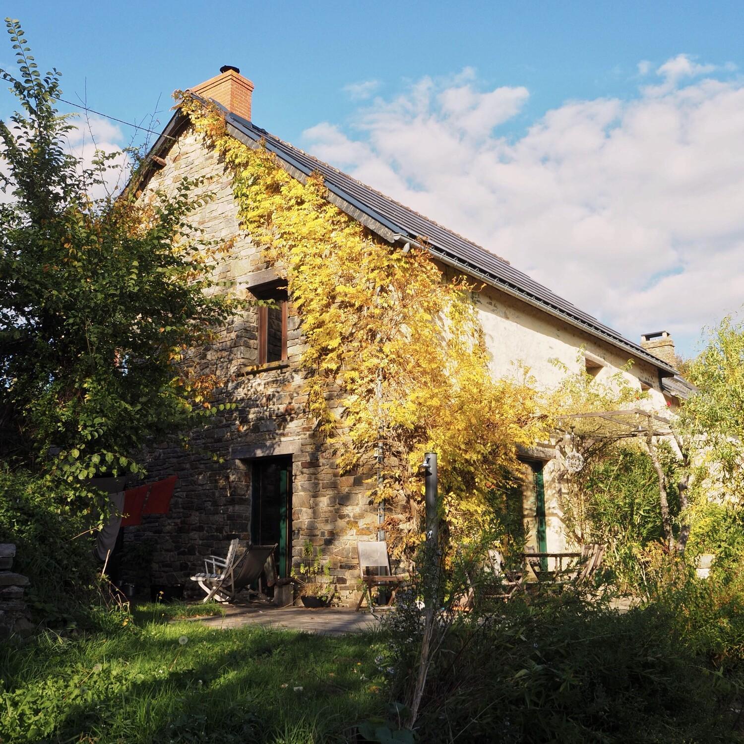 Ecolodge La Belle Verte Saint-Mʼhervé Bagian luar foto