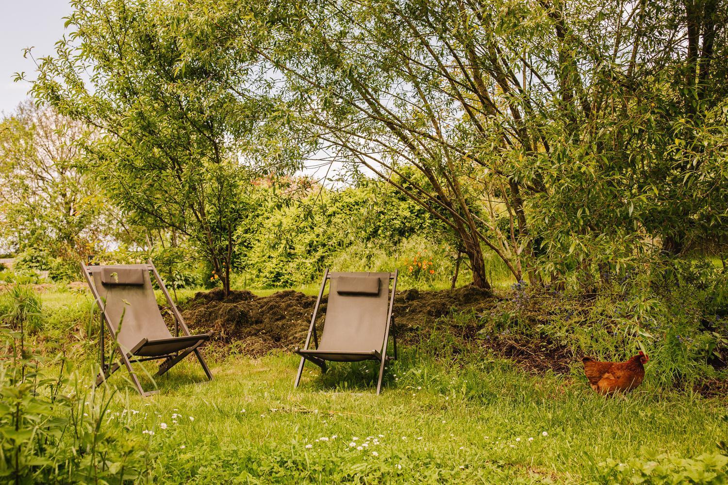 Ecolodge La Belle Verte Saint-Mʼhervé Bagian luar foto