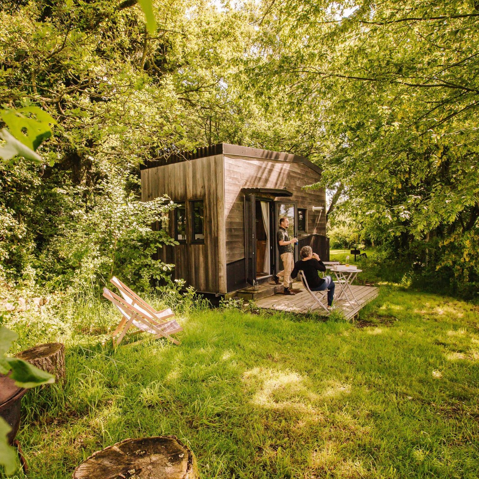 Ecolodge La Belle Verte Saint-Mʼhervé Bagian luar foto